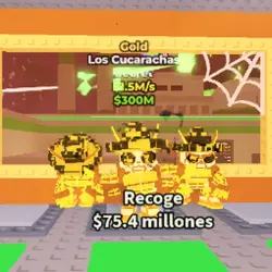 Los Cucarachas Gold 1.5M s - Secre Gold (Секретный персонаж) — Roblox, лот №235666