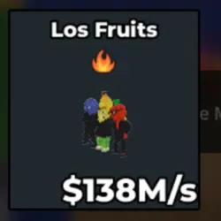 Los Fruits 138 M s (Секретный персонаж) — Roblox, лот №235698