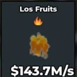 Los Fruits 143.7m s Gold (Секретный персонаж) — Roblox, лот №235701