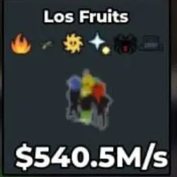 Los Fruits 540.5m s 6 trait (Секретный персонаж) — Roblox, лот №235720