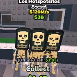 Los Hotspotsitos 120M s 1 TRAIT (Секретный персонаж) — Roblox, лот №235816