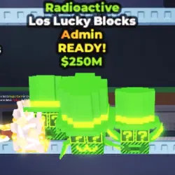 Los Lucky Blocks - Radioactive (Admin персонаж) — Roblox, лот №235907