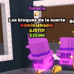 Los Lucky Blocks ADMIN Galaxy Very (Admin персонаж) — Roblox, лот №235910