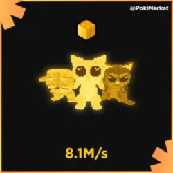 Los Mi Gatitos - Gold - 8.1M s (Секретный персонаж) — Roblox, лот №235958