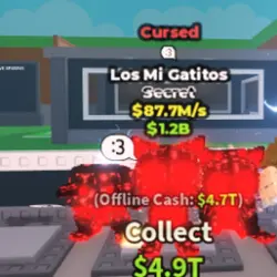 Los Mi Gatitos 87.7M s Secret Cursed (Секретный персонаж) — Roblox, лот №236009