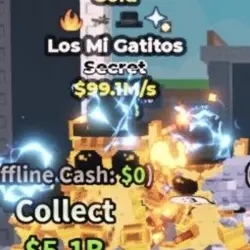 Los Mi Gatitos Gold 99.1M s (Секретный персонаж) — Roblox, лот №236017