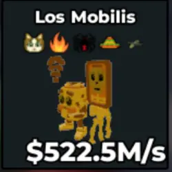 Los Mobilis 522.5M s Secret Gold 1 (Секретный персонаж) — Roblox, лот №236035