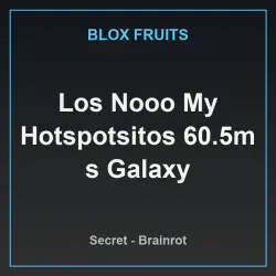 Los Nooo My Hotspotsitos 60.5m s Galaxy (Секретный персонаж) — Roblox, лот №236157