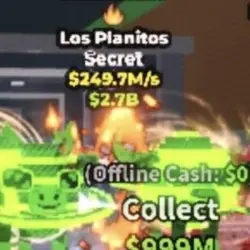 Los Planitos Radioactive 249.7M s (Секретный персонаж) — Roblox, лот №236237