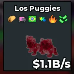 Los Puggies 1.1B s Mutation Bloodrot With 6 Traits (Секретн… — Roblox, лот №236318