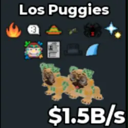 Los Puggies 1.5 B s (Секретный персонаж) — Roblox, лот №236329