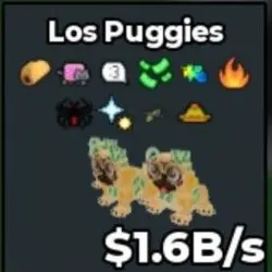 Los Puggies 1.6B s EY11 (Секретный персонаж) — Roblox, лот №236333