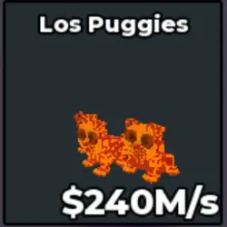 Los Puggies 240M S LAVA (Секретный персонаж) — Roblox, лот №236349