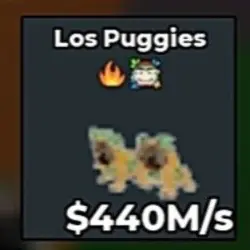 Los Puggies 440M s Clean Trait (Секретный персонаж) — Roblox, лот №236373