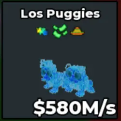 Los Puggies 580M S DIAMOND (Секретный персонаж) — Roblox, лот №236380