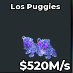 Los Puggies Crystal - 520M s (Секретный персонаж) — Roblox, лот №236413