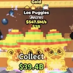 Los Puggies Gold 547.5M s (Секретный персонаж) — Roblox, лот №236372