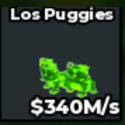 Los Puggies Radioactive 340M s (Секретный персонаж) — Roblox, лот №236386