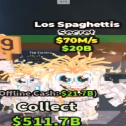 Los Spaghettis 70 M S (Секретный персонаж) — Roblox, лот №236491