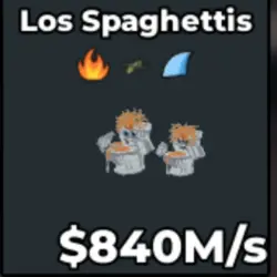Los Spaghettis 840M s (Секретный персонаж) — Roblox, лот №236498