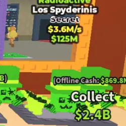 Los Spydirenis Radioactive (Секретный персонаж) — Roblox, лот №236486