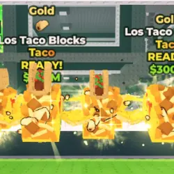 Los Taco Blocks Gold [Taco] and 3 Taco = (Taco персонаж) — Roblox, лот №236569