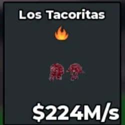 Los Tacoritas 224M S BLOODROT SF (Секретный персонаж) — Roblox, лот №236582