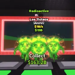 Los Tictacs Radioactive 1B s (Секретный персонаж) — Roblox, лот №236740