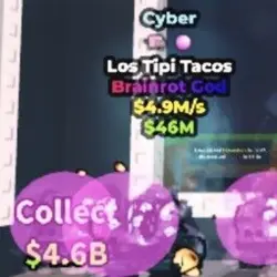 Los Tipi Tacos CYBER 4.9M s (Brainrot God персонаж) — Roblox, лот №236759