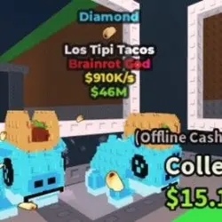 Los Tipi Tacos Diamond 910 k s - Seller (Brainrot God персо… — Roblox, лот №236761