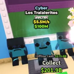 Los Tralaleritos - Cyber - $5.5M s (Секретный персонаж) — Roblox, лот №236804