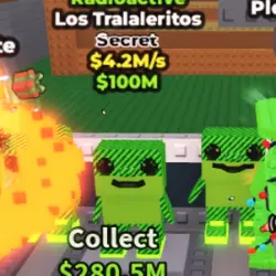 Los Tralaleritos - Radioactive - $4.2M s (Секретный персона… — Roblox, лот №236776
