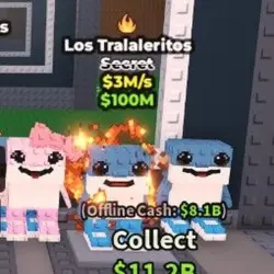 Los Tralaleritos 1 traits $3M s (Секретный персонаж) — Roblox, лот №236777
