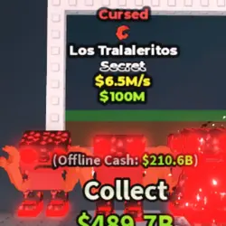 Los Tralaleritos [Cursed] 6.5 M s (Секретный персонаж) — Roblox, лот №236807