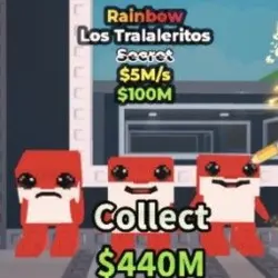 Los Tralaleritos RAINBOW 5M s (Секретный персонаж) — Roblox, лот №236832