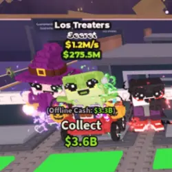 Los Treaters - 1.2M s - Secret 11M (Секретный персонаж) — Roblox, лот №236840