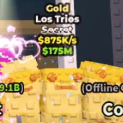 Los Trios 875K s Gold secret (Секретный персонаж) — Roblox, лот №236868