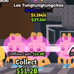 Los Tungtungtungcitos 1.2M s (Brainrot God персонаж) — Roblox, лот №236888