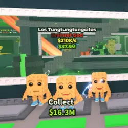Los Tungtungtungcitos$210K s (Brainrot God персонаж) — Roblox, лот №236901