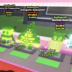 LOT 3 Radioactive Base Radioactive (Мифический персонаж) — Roblox, лот №236902