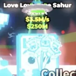 Love Love Love Sahur DIAMOND 3.5M s (Секретный персонаж) — Roblox, лот №236930