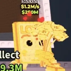 Love Love Love Sahur GOLD 1.2M s (Секретный персонаж) — Roblox, лот №236921