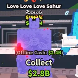 Love Love Love Sahur Rainbow + 3 trait 19m s (G6) (Секретны… — Roblox, лот №236924