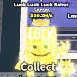 Luck Luck Luck Sahur (Aureola Trait) $56.2M s (Секретный пе… — Roblox, лот №236969