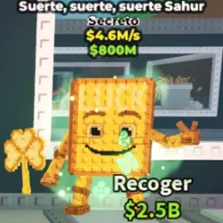 Luck Luck Luck Sahur gold (Секретный персонаж) — Roblox, лот №236977