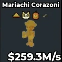 Mariachi Corazoni MEOWL TRAIT 259.3M s (Секретный персонаж) — Roblox, лот №237126