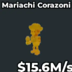 Mariachi Corazoni(Gold) 15.6M s Money (Секретный персонаж) — Roblox, лот №237131