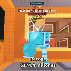 Mastodontico Telepiedone Diamond 2M s God (Brainrot God пер… — Roblox, лот №237151