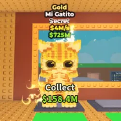 MI Gatito - Gold - Super (Секретный персонаж) — Roblox, лот №237210