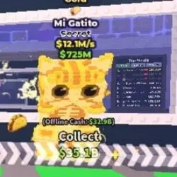 Mi Gatito 12.10 M S Gold (Секретный персонаж) — Roblox, лот №237212